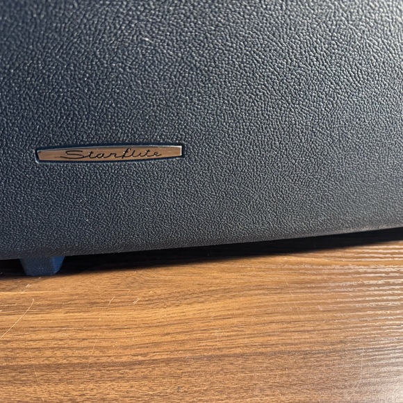 Vintage Black Plastic and Metal STARFLITE Hard Shell Attache Briefcase - Picture 4 of 6